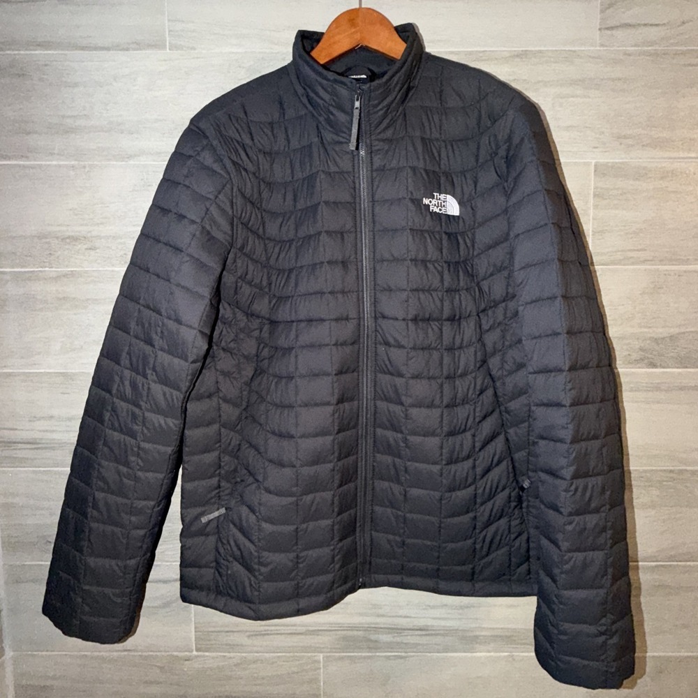 The North Face ThermoBall Eco Quilted Jacket 2.0 Men's LG Black NF0A4QSP EUC